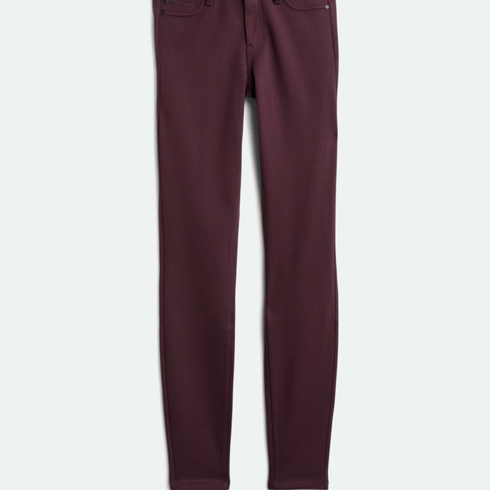 Burgundy Skinny Pants